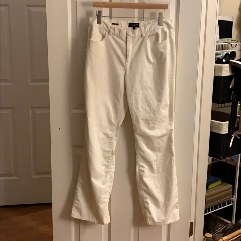 Talbot’s Winter White Brushed Pants